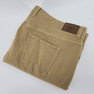 Peter Millar Crown Crafted Chinos Khaki Tan Mens 42x27 Flat Front Classic Fit